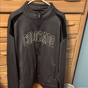 Colorado Men's Gray Full zip Sweatshirt XXL